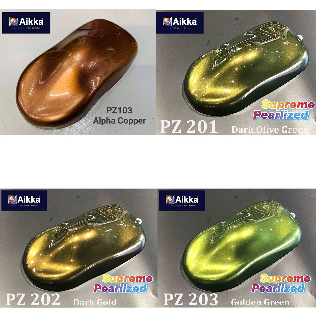 AIKKA, PEARL PAINT, PEARLIZED COLOR, VIRCOAT, automotive paint, car